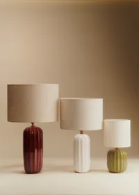Lampe Traviata Grand Modèle - Moka - Abat-jour Dolce - Jute Écru — view 4