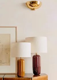 Lampe Traviata Grand Modèle - Moka - Abat-jour Dolce - Jute Écru — view 5