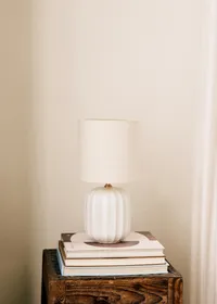 Lampe Traviata petit modèle - Ecru - Abat-jour Dolce - Jute Écru — view 3