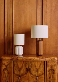 Lampe Traviata petit modèle - Ecru - Abat-jour Dolce - Jute Écru — view 4