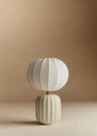 Lampe Traviata petit modèle - Ecru - Abat-jour Sonate - Écru — view 2