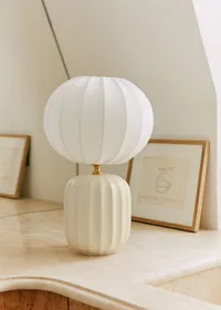 Lampe Traviata petit modèle - Ecru - Abat-jour Sonate - Écru — view 3