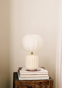Lampe Traviata petit modèle - Ecru - Abat-jour Sonate - Écru — view 5
