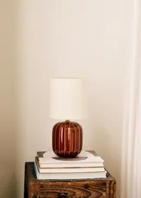Lampe Traviata petit modèle - Moka - Abat-jour Dolce - Jute Écru — view 5