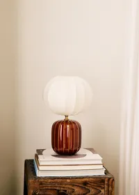 Lampe Traviata petit modèle - Moka - Abat-jour Sonate - Écru — view 3