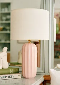 Lampe Traviata - Rose - Abat-jour Dolce - Jute Écru — view 2