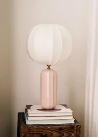 Lampe Traviata - Rose - Abat-jour Sonate - Écru — view 2