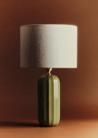 Lampe Traviata - Vert Olive - Abat-jour Dolce - Jute Écru — view 4