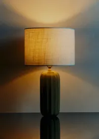 Lampe Traviata - Vert Olive - Abat-jour Dolce - Jute Écru — view 5