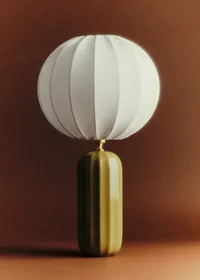 Lampe Traviata - Vert Olive - Abat-jour Sonate - Écru — view 3