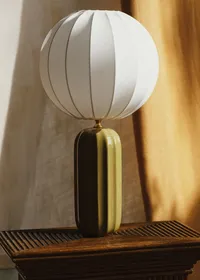 Lampe Traviata - Vert Olive - Abat-jour Sonate - Écru — view 5