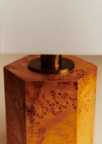 Lampe vintage en loupe d'orme - Loupe d'orme — view 2