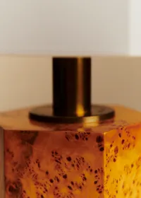 Lampe vintage en loupe d'orme - Loupe d'orme — view 5