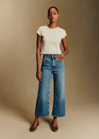 Le Crop - Bleu Denim — view 2