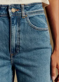 Le Crop - Bleu Denim — view 3