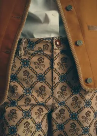 Le Flare - Sézane x Antoinette Poisson - Imprimé Coeur Garance Beige — view 2