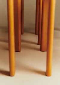 Lot de 4 chaises en cannage vintage - Cannage — view 3