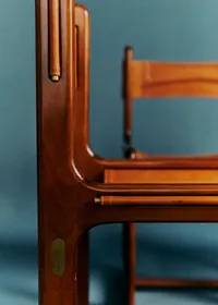 Lot de 4 chaises Gigi Radice années 60 - Cuir et Bois de Rose — view 3