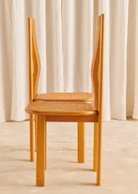 Lot de 4 chaises italiennes années 70 - Cannage — view 5