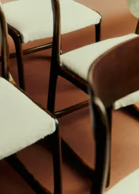 Lot de 5 chaises vintage Bauman - Chêne et hêtre teinté — view 5