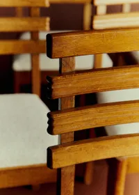 Lot de 6 chaises en chêne années 40 - Chêne teinté — view 5