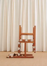 Lot de 6 chaises Maison Regain années 1960 - Orme et Cuir — view 2