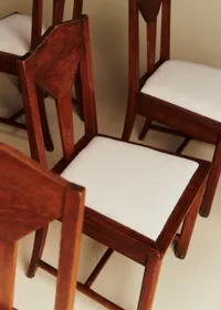 Lot de 6 chaises vintage - Bois — view 3
