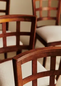 Lot de 6 chaises vintage hêtre - Hêtre teinté — view 2