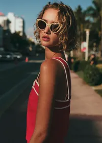 Lunettes de soleil Bianca - Ecru — view 2