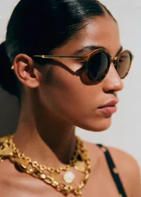 Lunettes de soleil Bonnie - Ecailles et Doré — view 4
