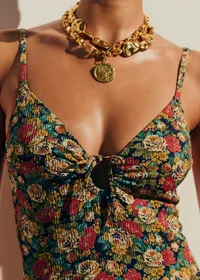 Maillot de Bain Floralia - Sézane x Inoui Editions - Alicante Bleu — view 2