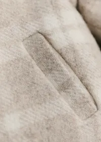 Manteau Abel - Carreaux Beige Écru — view 4