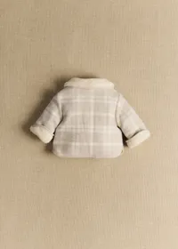 Manteau Abel - Carreaux Beige Écru — view 5