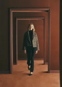 Manteau Ambre - Jacquard Leopard — view 3