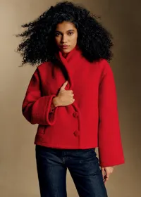 Manteau Ambre - Rouge Vif — view 3