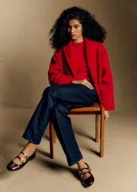 Manteau Ambre - Rouge Vif — view 5