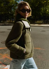 Manteau Calixte - Kaki — view 4