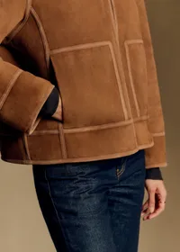 Manteau Calixte - Marron — view 3