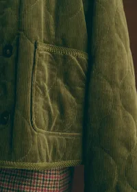 Manteau Cartys - Kaki — view 3