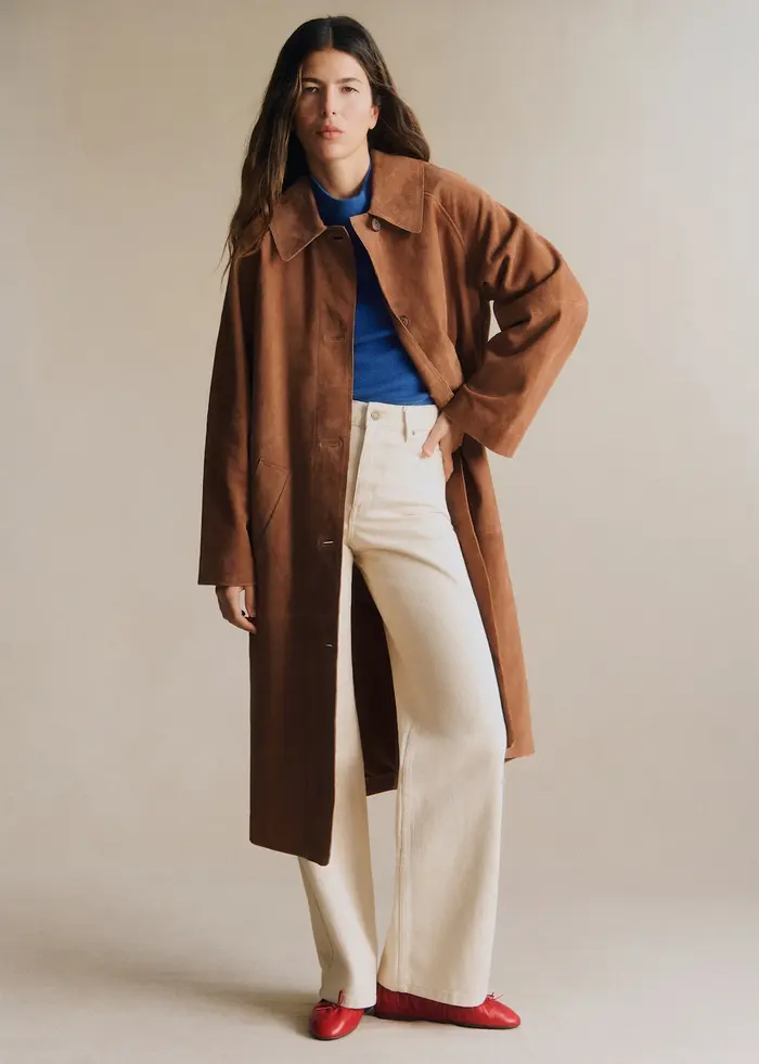 Manteau Clyde - Camel Daim