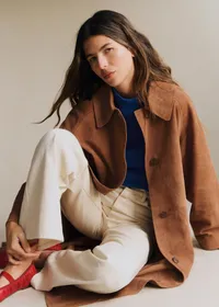 Manteau Clyde - Camel Daim — view 2