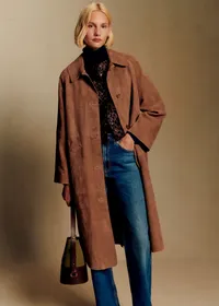Manteau Clyde - Camel Daim — view 3