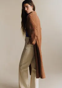 Manteau Clyde - Camel Daim — view 4