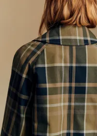Manteau Clyde - Carreaux Kaki et Beige — view 3