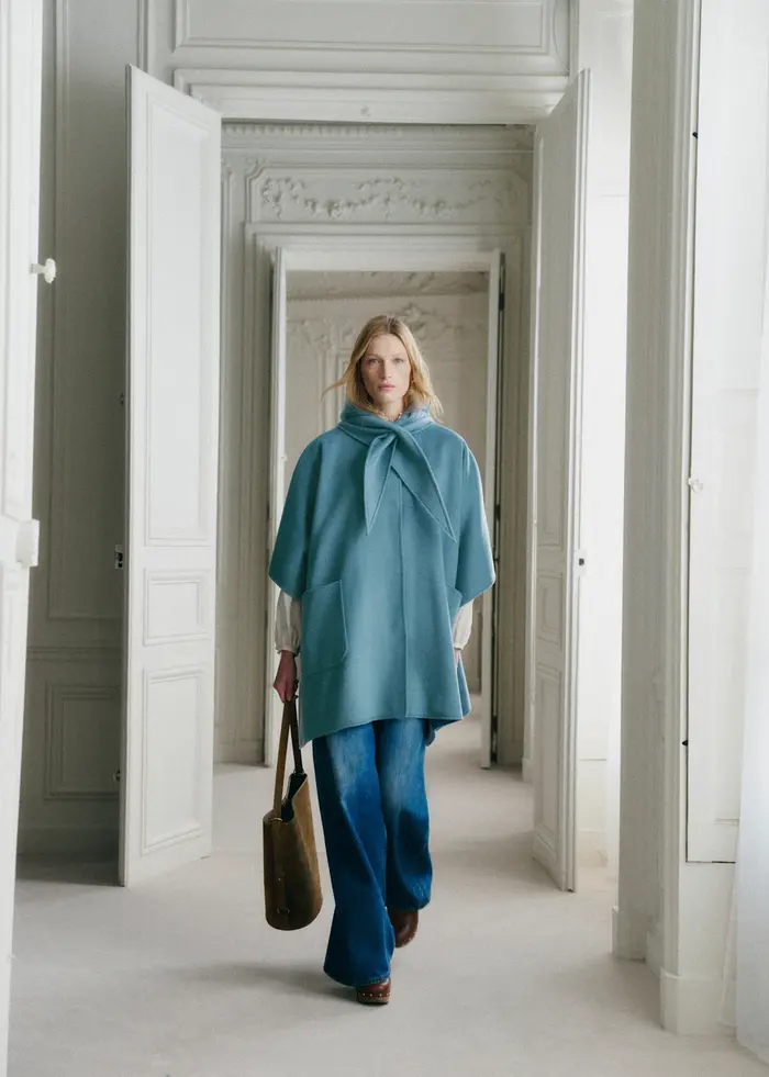 Manteau Gabriello - Bleu Chambray