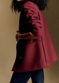 Manteau James - Bordeaux Foncé — view 2