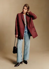 Manteau James - Bordeaux Foncé — view 3
