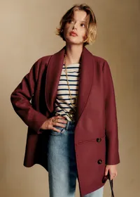 Manteau James - Bordeaux Foncé — view 4