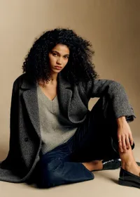 Manteau Jefferson - Noir Gris — view 2