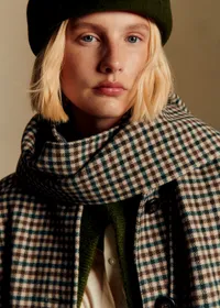 Manteau Kais - Carreaux Vert Marron — view 2